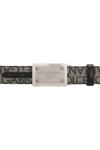 Thumbnail for Dolce & Gabbana Allover Logo Plaque Belt on sale