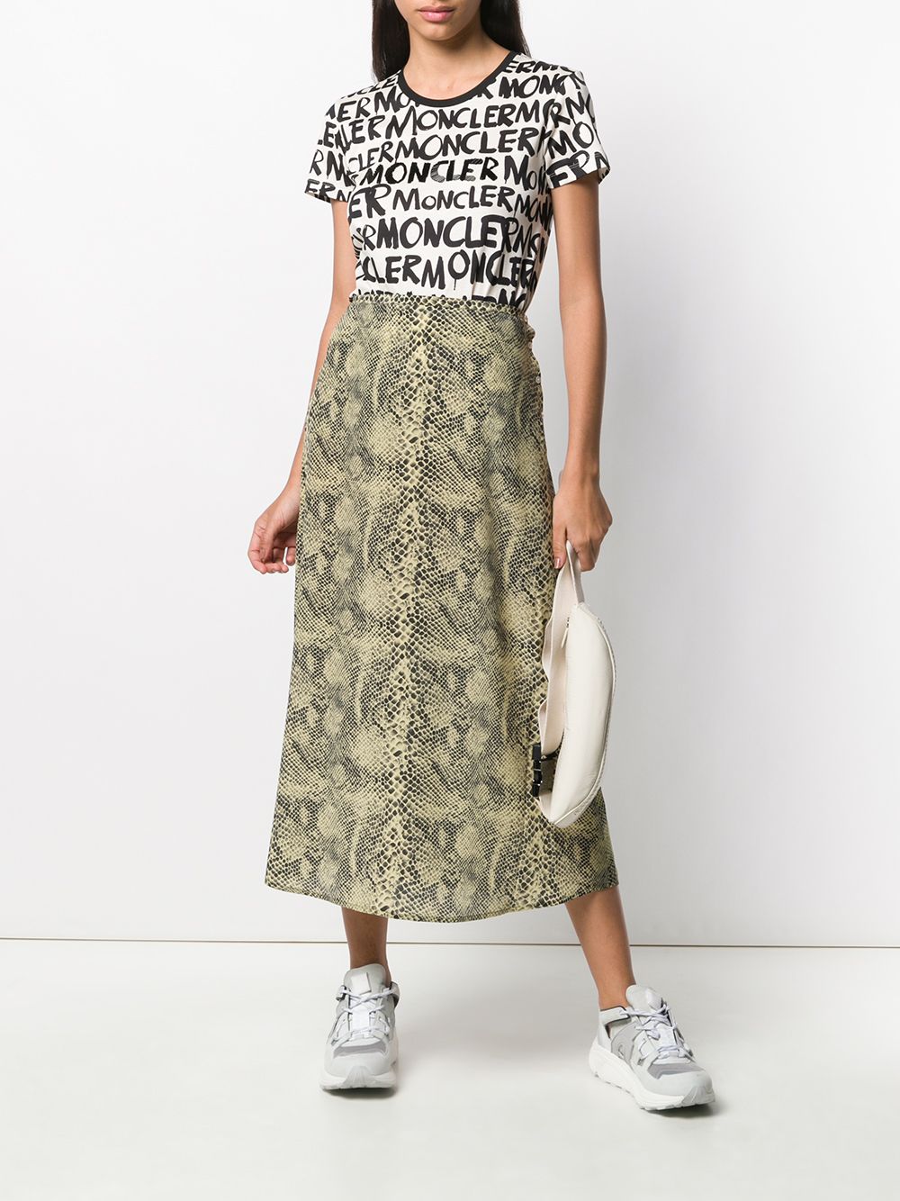 Moncler Allover Logo T-Shirt im Sale