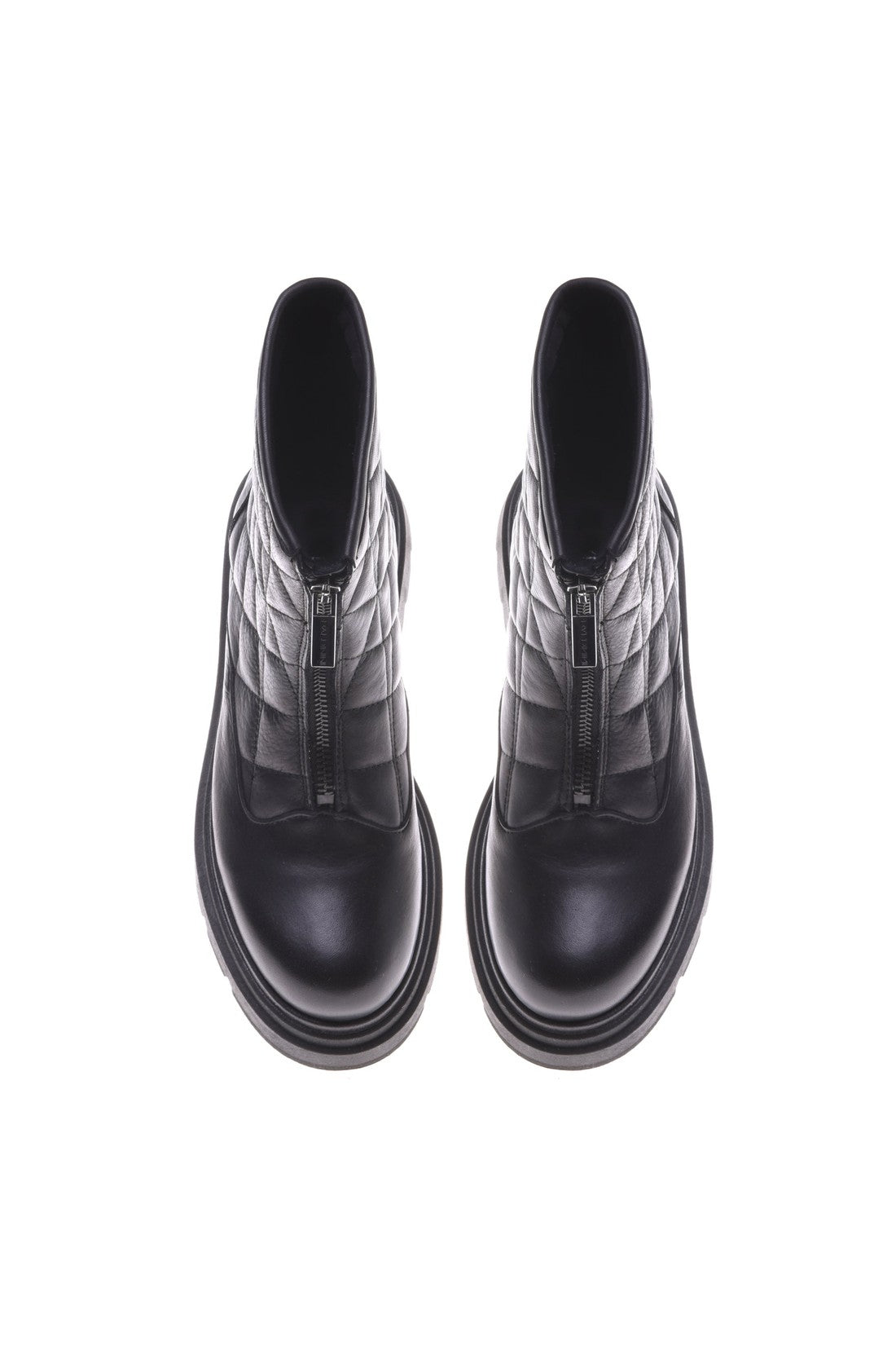Baldinini Ankle boot in black quilted leather im Sale