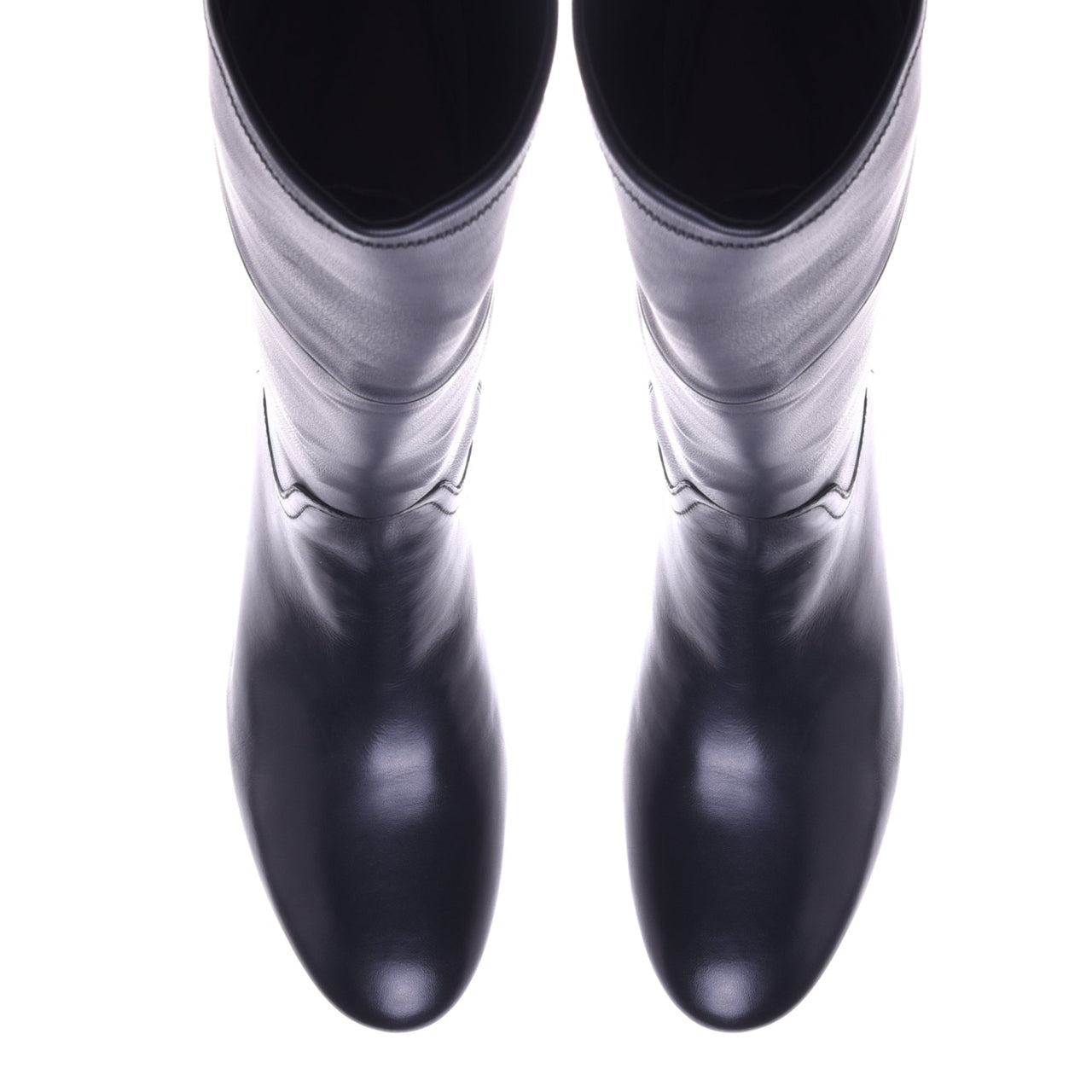 Baldinini Boots in stretchy faux nappa and black leather im Sale
