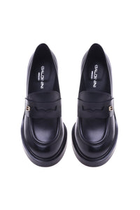 Thumbnail for Baldinini Loafer with heel in black leather im Sale