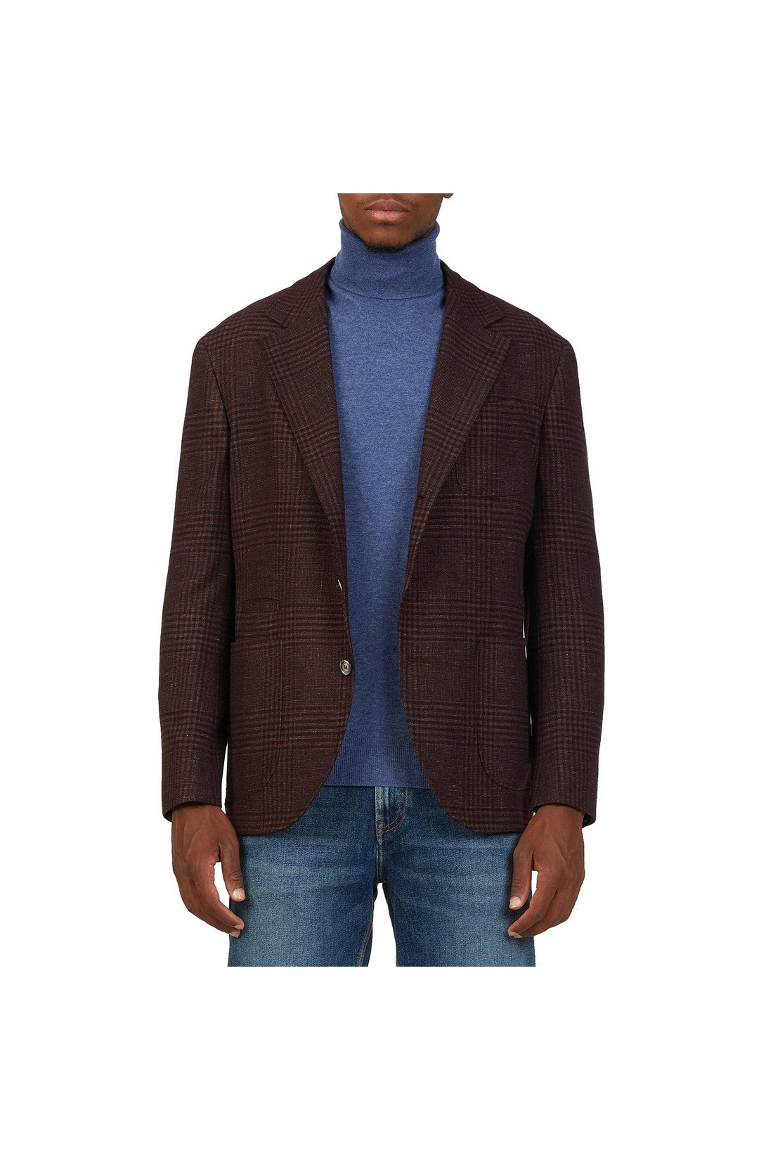 Brunello Cucinelli Tartan Wool Jacket im Sale