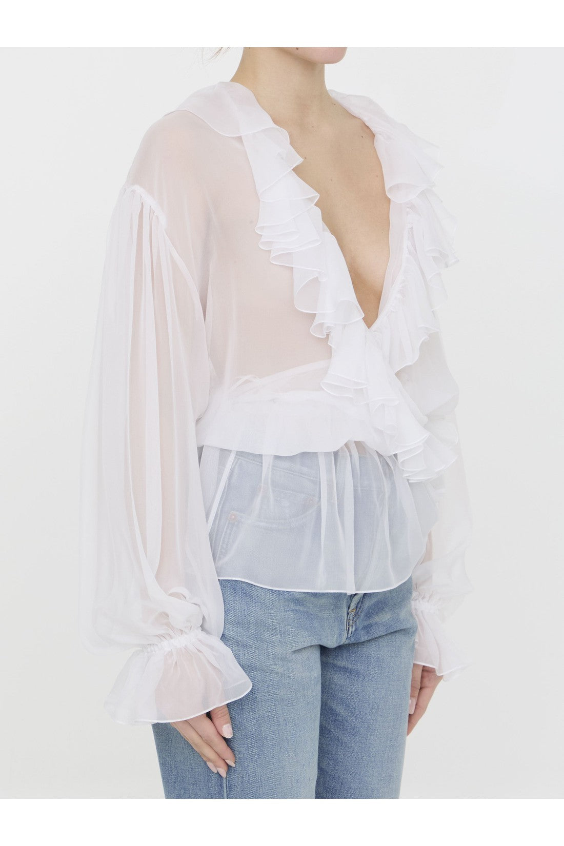 Dolce &amp; Gabbana chiffon blouse on sale