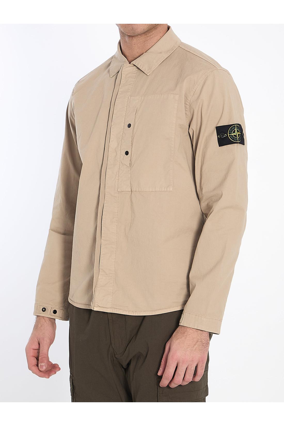 Stone Island Cotton twill shirt on sale