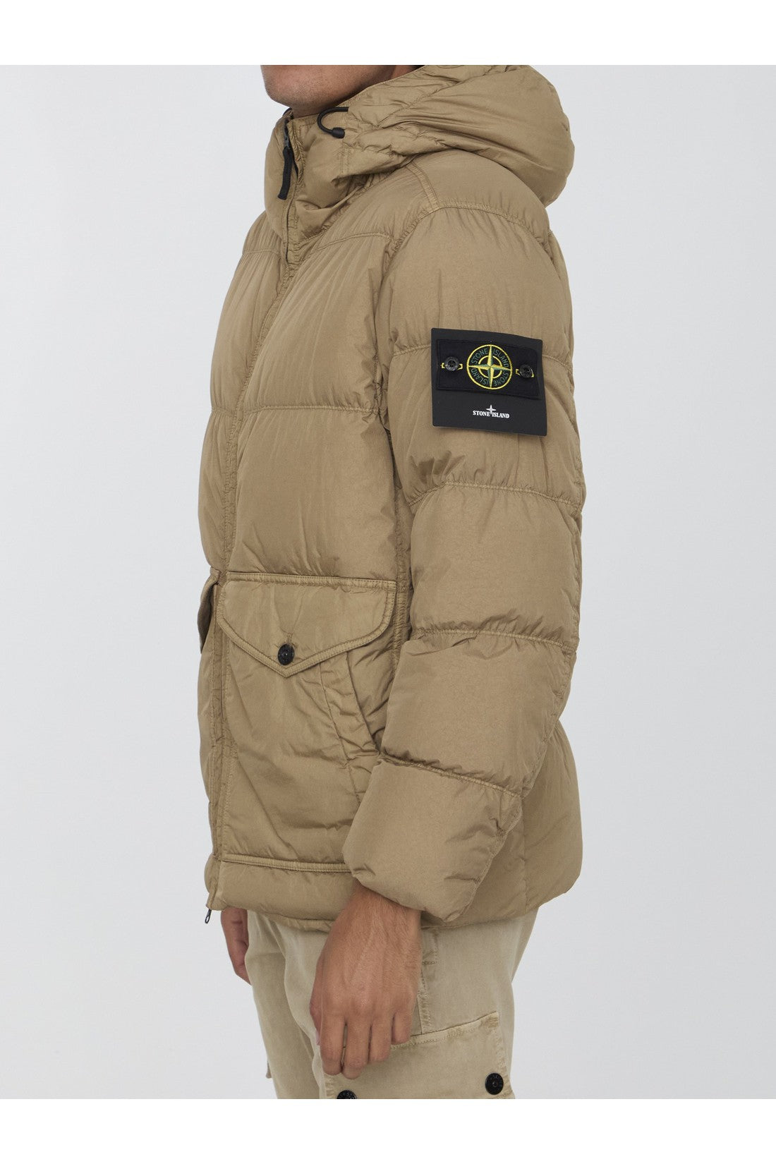 Stone Island Crinkle Reps R-NY down jacket on sale