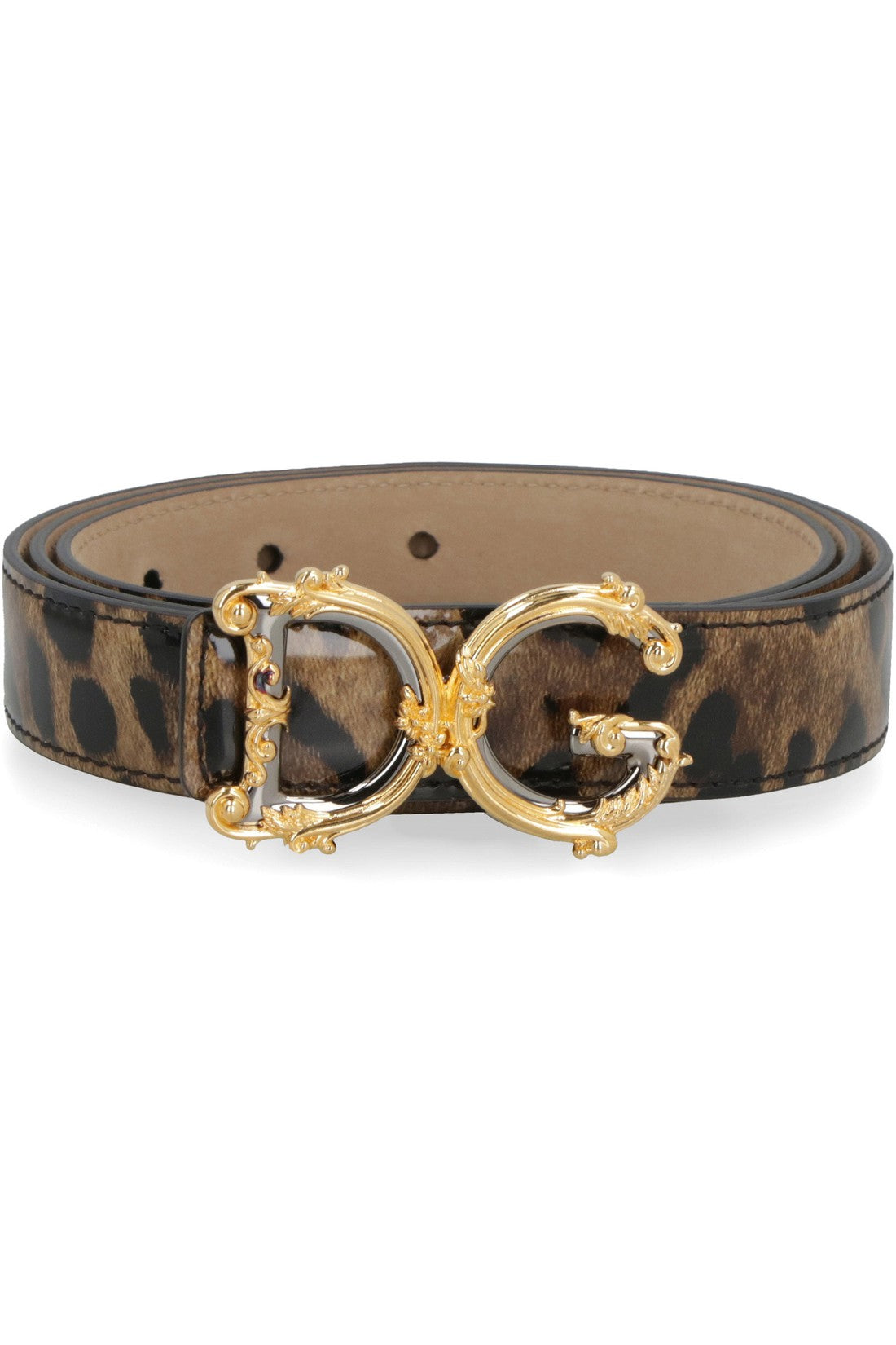 Dolce &amp; Gabbana DG buckle leather belt on sale