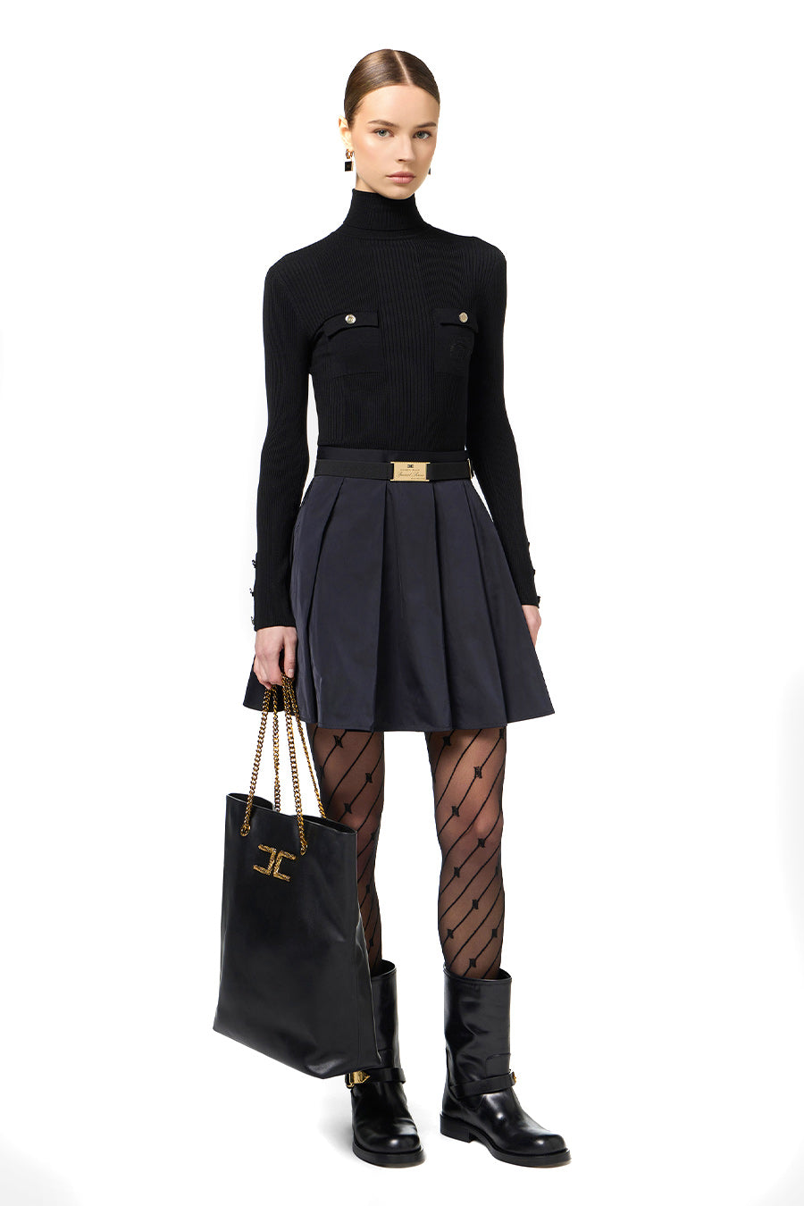Elisabetta franchi Dress SCHWARZ im Sale