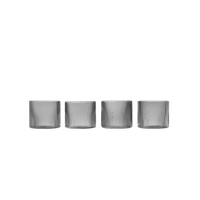 Thumbnail for Set of 4 Ripple Low Glasses - Smoked Grey 20cl im Sale