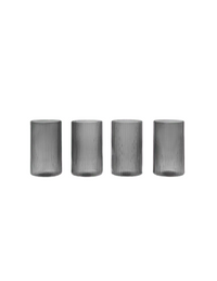 Thumbnail for Set of 4 Ripple Verrines - Smoked Grey 14 cl im Sale