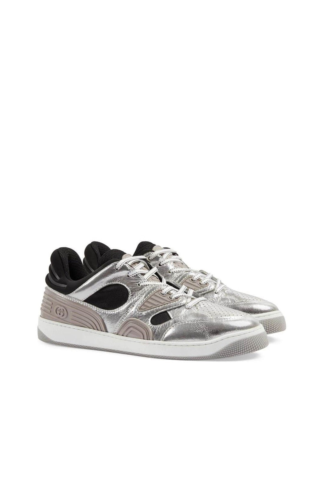 Gucci Leather Basket Sneakers im Sale