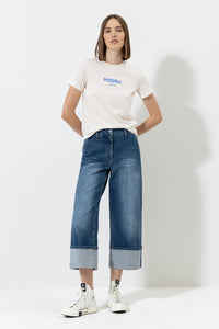 Thumbnail for Luisa Cerano T-shirt with statement print on sale