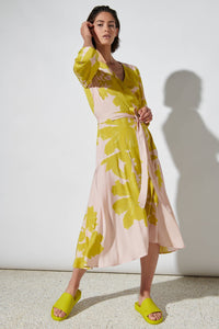 Thumbnail for Luisa Cerano wrap dress with blossom print on sale