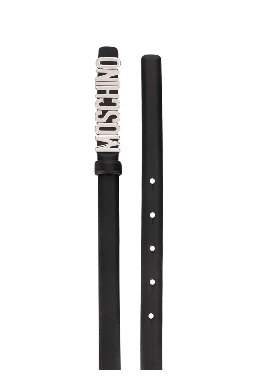 Moschino Logo Plaque Belt im Sale