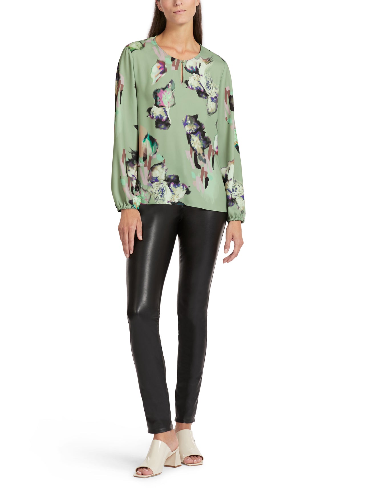 Marc Cain Bluse mit Alloverdruck im Sale