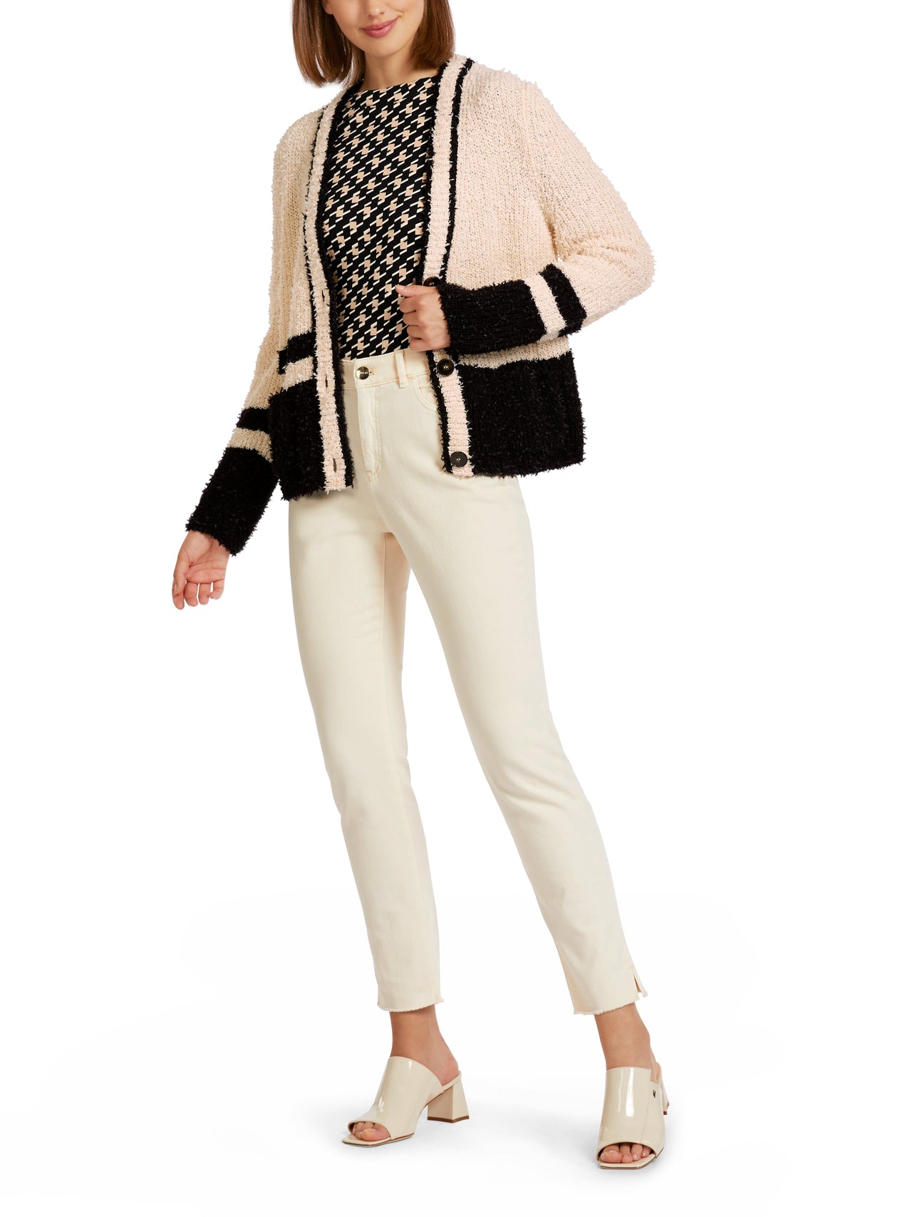 Marc Cain cardigan with fringes knitted in Germany on sale