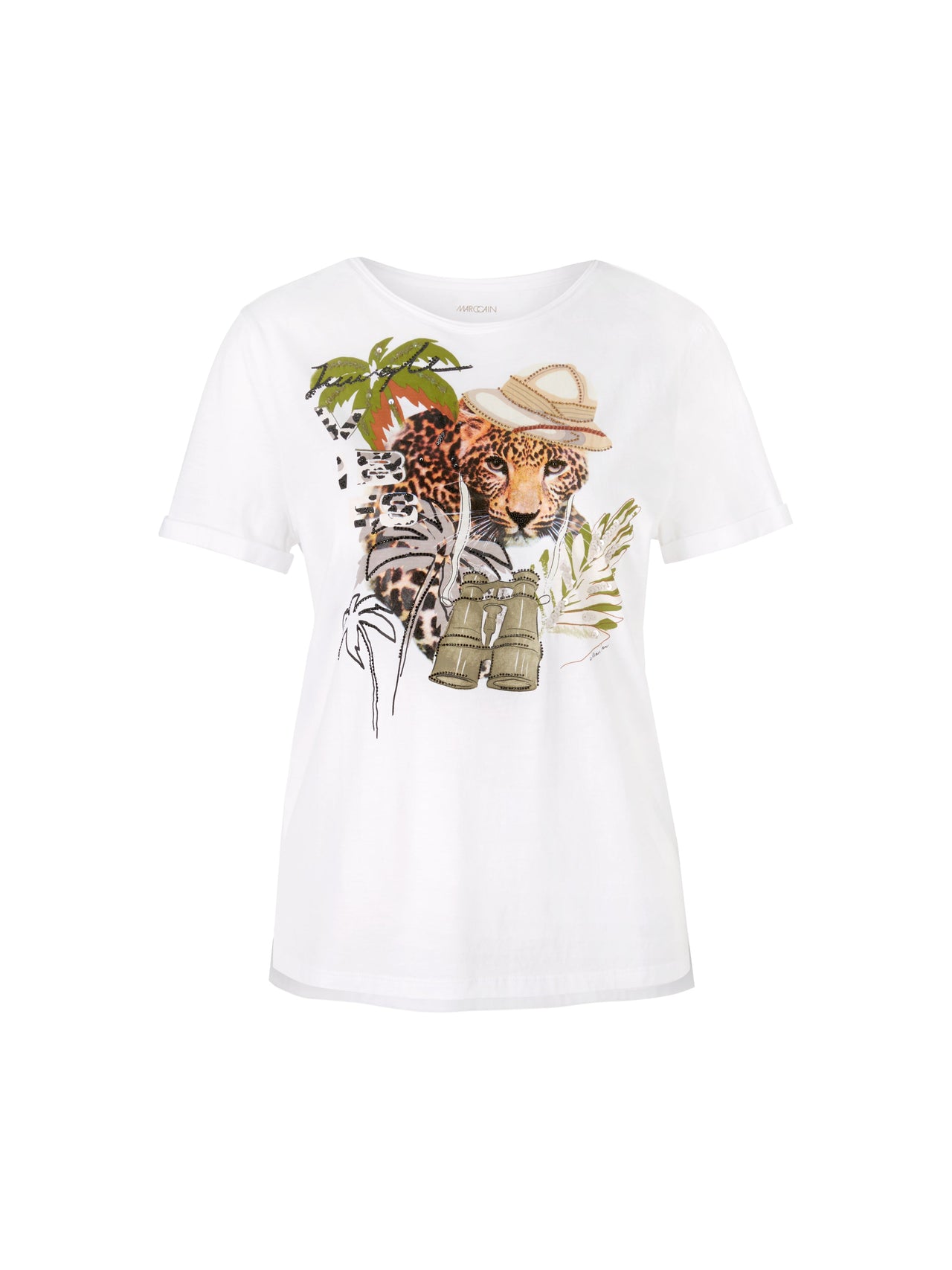 Marc Cain T-Shirt mit Tiermotiv im Sale