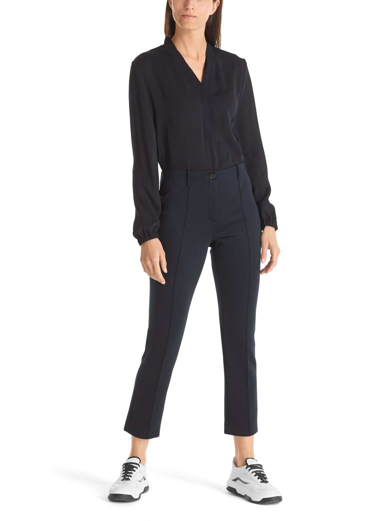 Marc Cain SYDNEY trousers with creases on sale