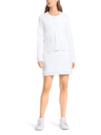 Thumbnail for Marc Cain fringe jacket with flower buttons on sale