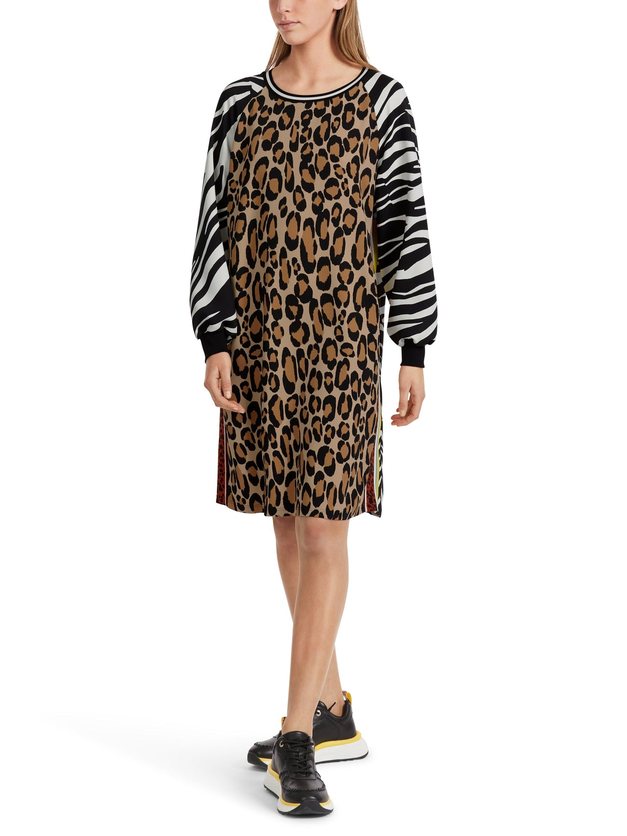 Marc Cain Kurzes Kleid mit Tierfell-Print im Sale