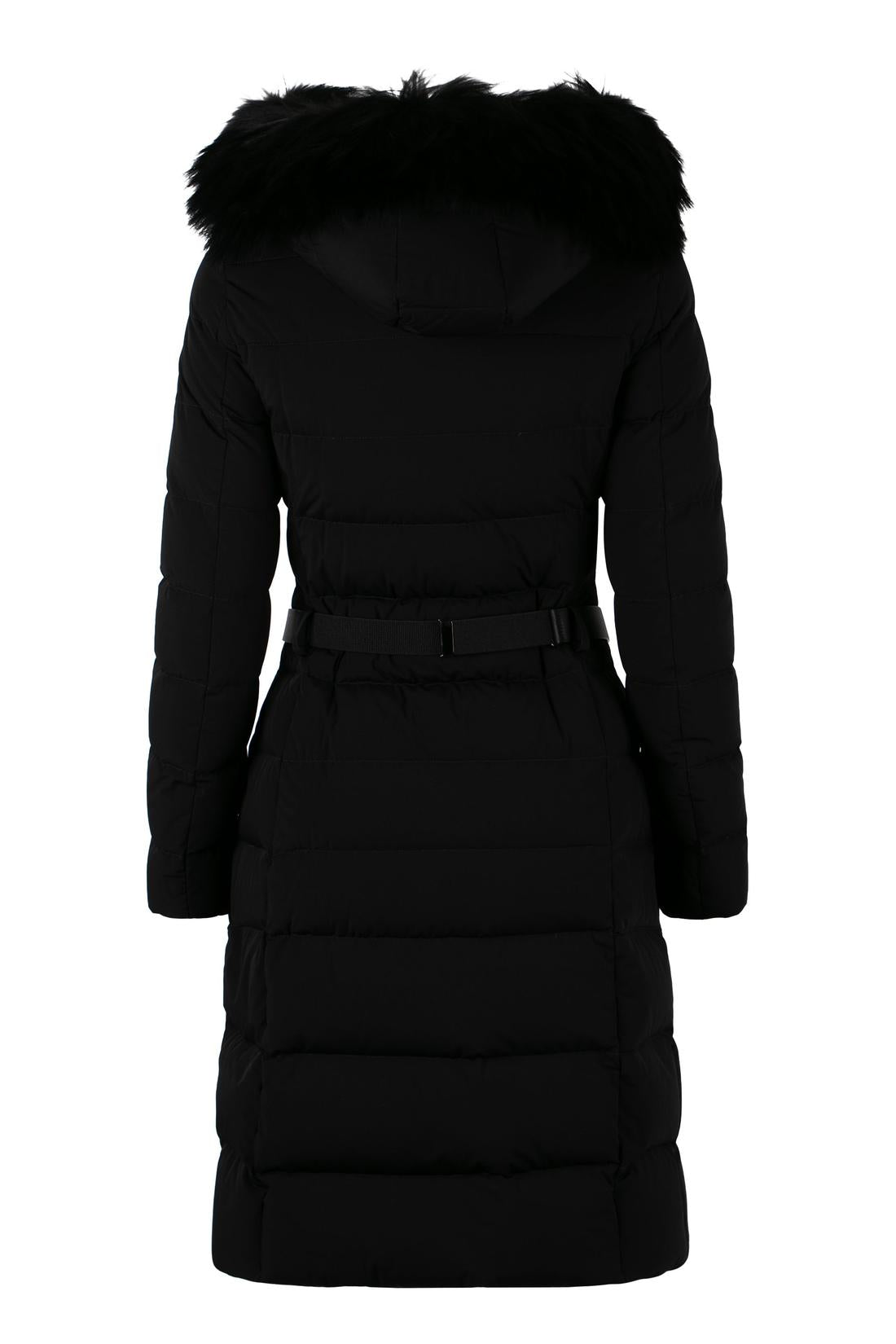 Moorer Niki belted long down jacket im Sale