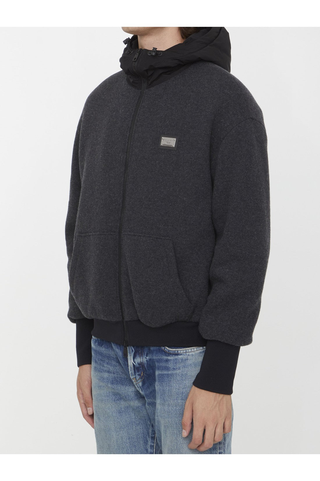 Dolce &amp; Gabbana nylon and wool jacket on sale