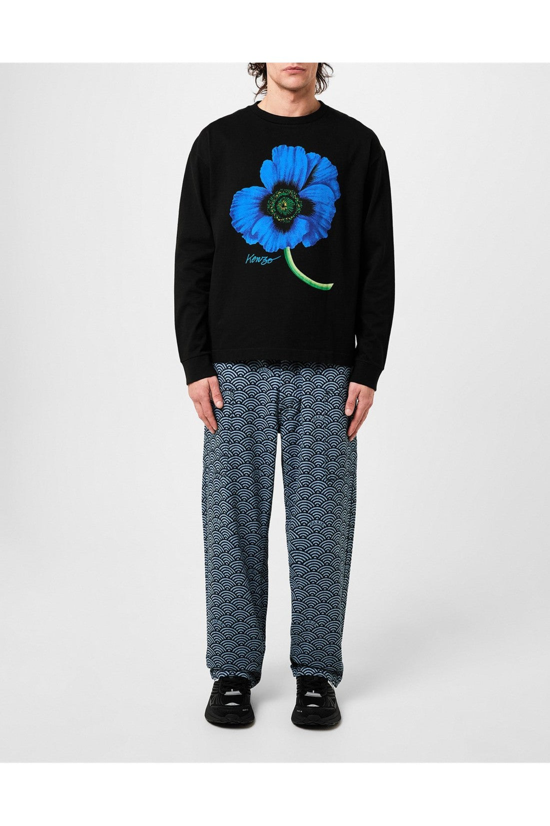 Kenzo Poppy Flower Logo Seasonal Classic T-Shirt im Sale