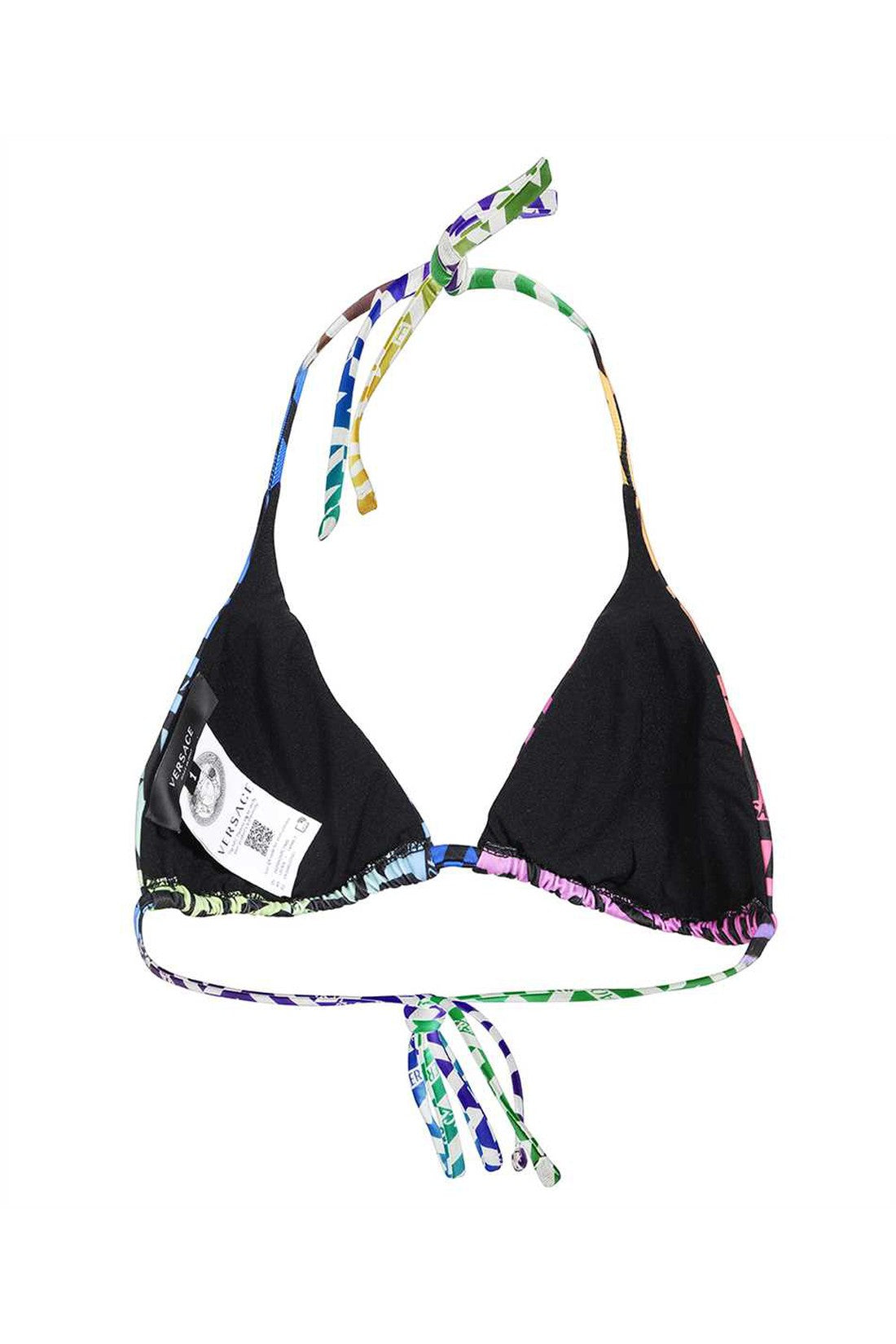Versace printed bikini top on sale