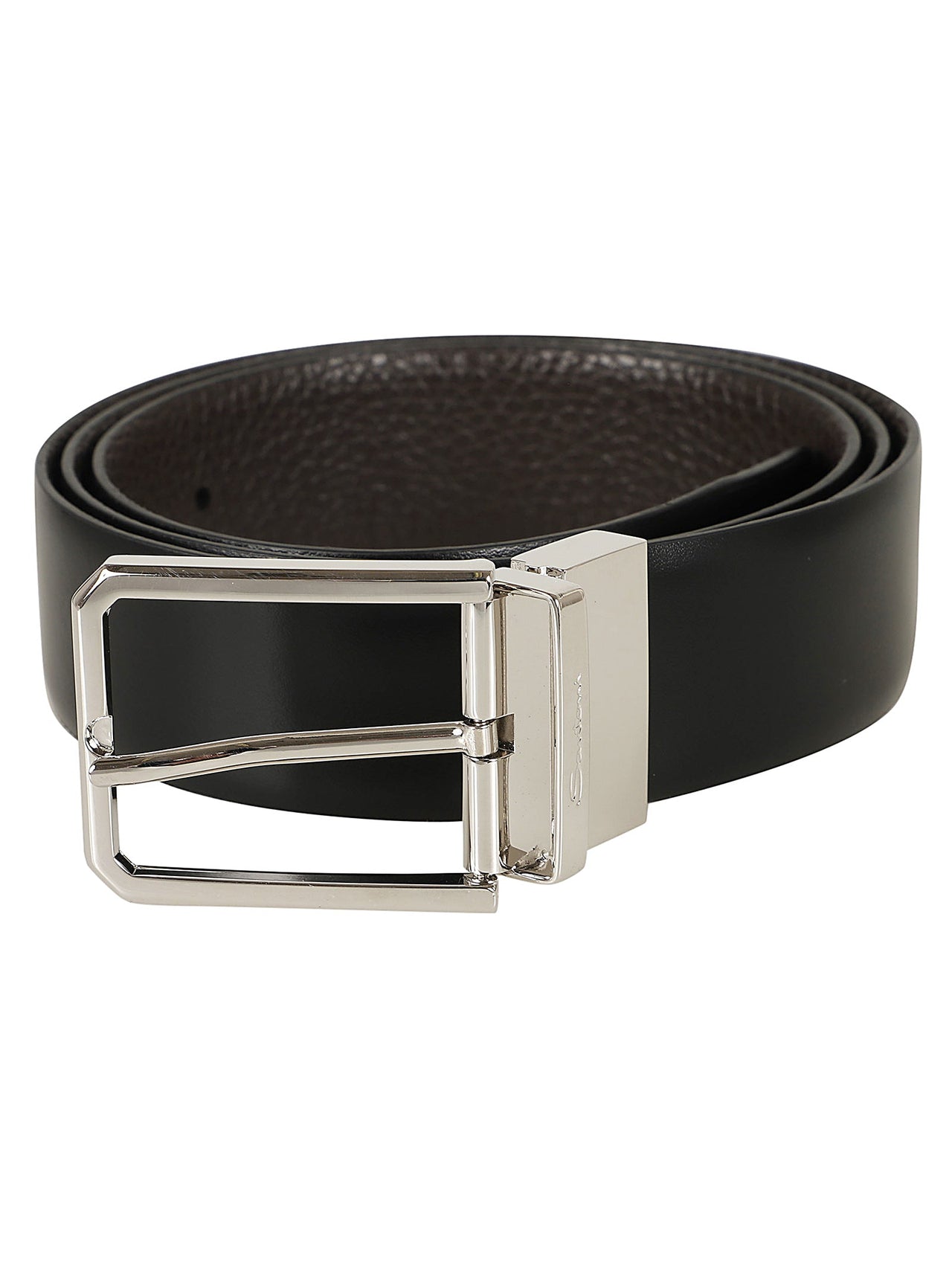 Santoni Belts BLACK on Sale