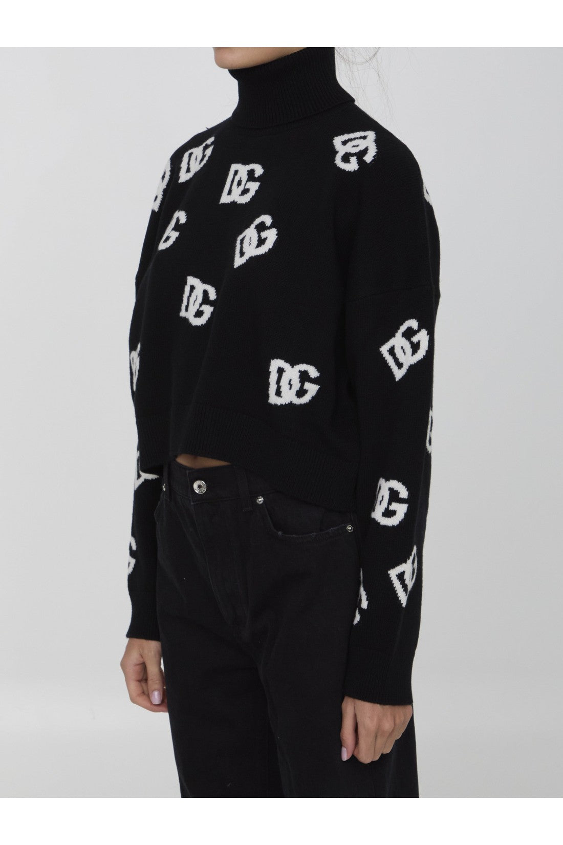 Dolce & Gabbana Turtleneck sweater with DG logo im Sale