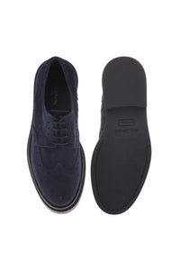Thumbnail for Baldinini Blue suede Derby shoes im Sale