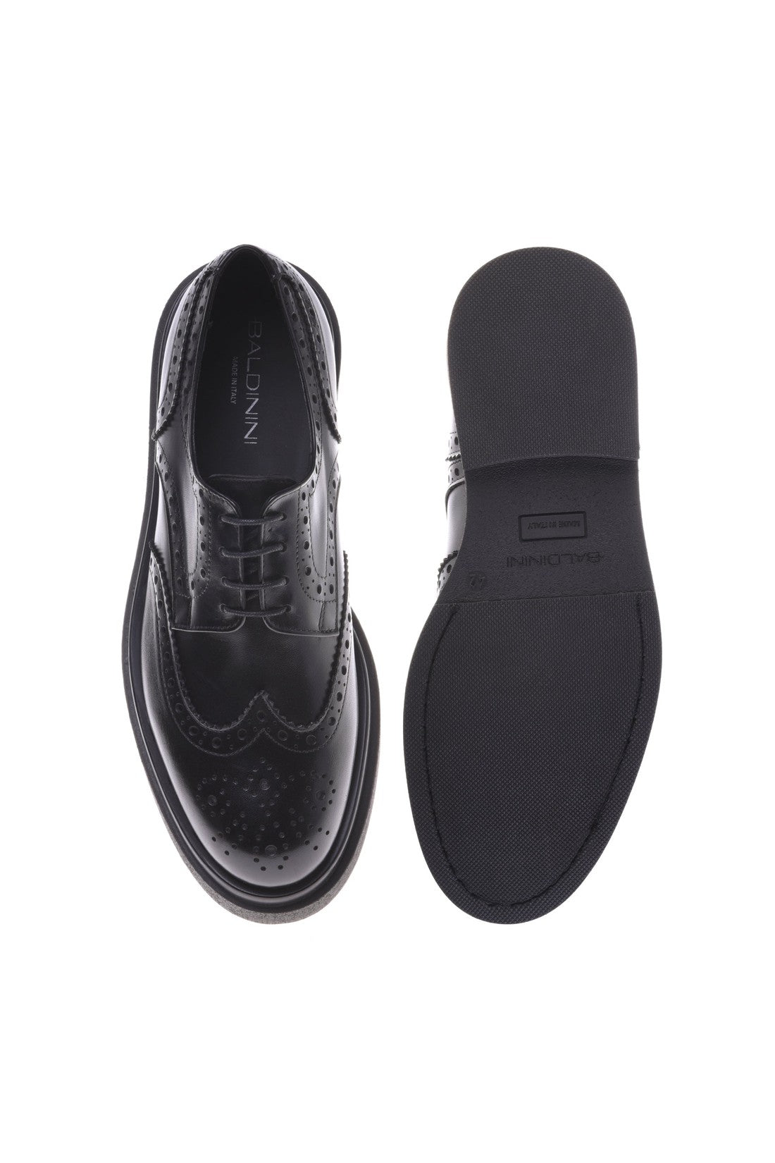 Baldinini Derby shoes in black leather im Sale