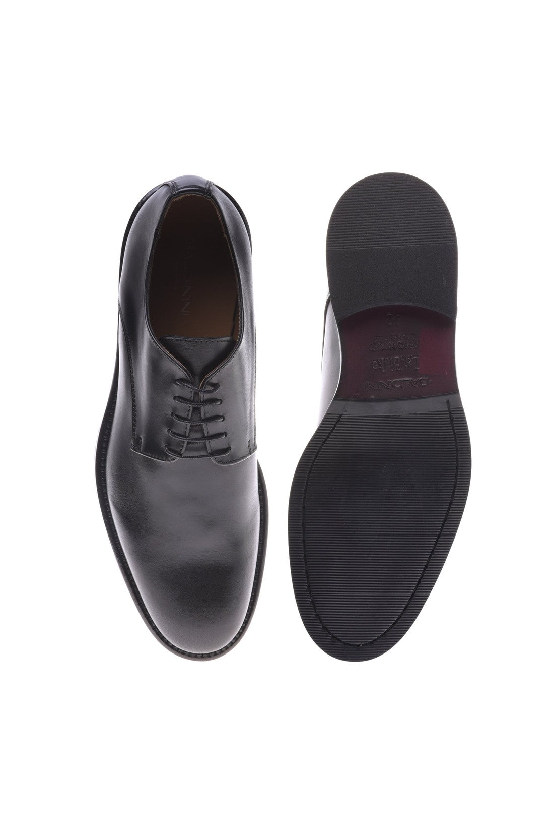 Baldinini Derby shoes in black leather im Sale