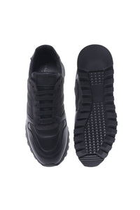 Thumbnail for Baldinini Black leather and fabric trainers im Sale
