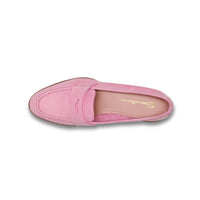 Thumbnail for Santoni Women's pink nubuck penny loafer on sale