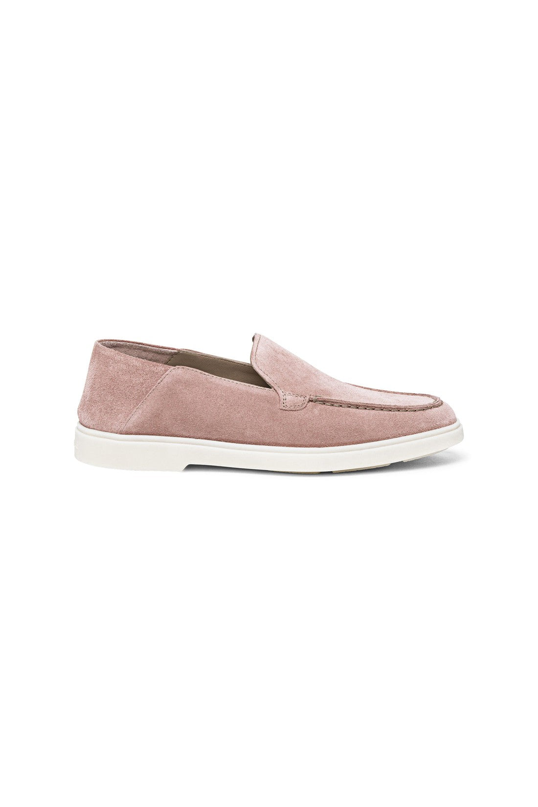 Santoni Women's pink suede loafers on sale