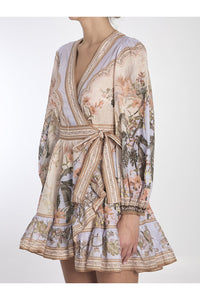 Thumbnail for Zimmermann Wylie mini wrap frill dress on sale