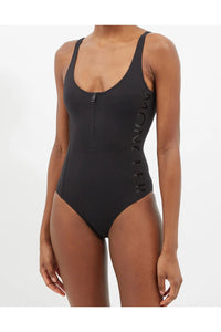 Thumbnail for Moncler Zip-Neck Logo Print One Piece Swimsuit im Sale