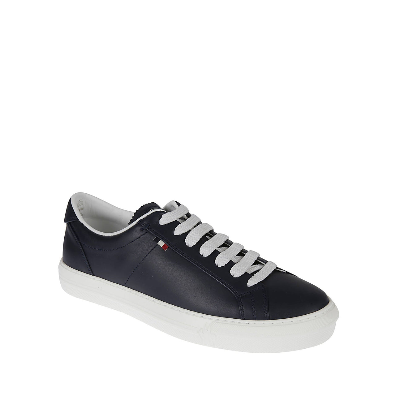 Moncler Monaco Leather Sneakers im Sale